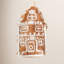 Felted Dutch Townhouse Holiday Shaped Ornament