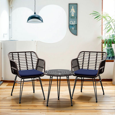 Outdoor Patio Chair With Cushions by Ebern Designs