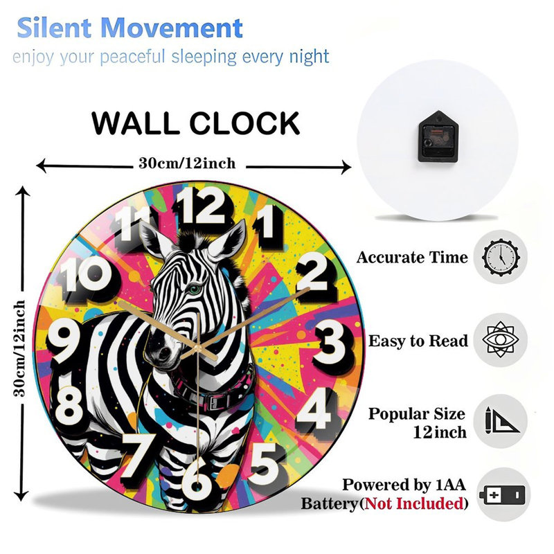 Horloge murale 12 po