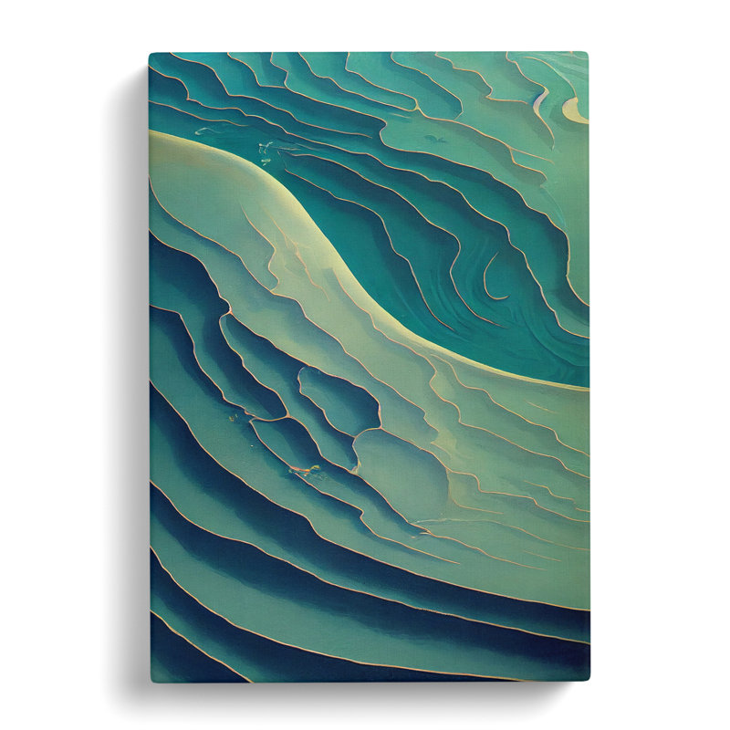 Seascape Abstract Vol.5 - Wrapped Canvas Print, 50cm H x 35cm W x 3cm D