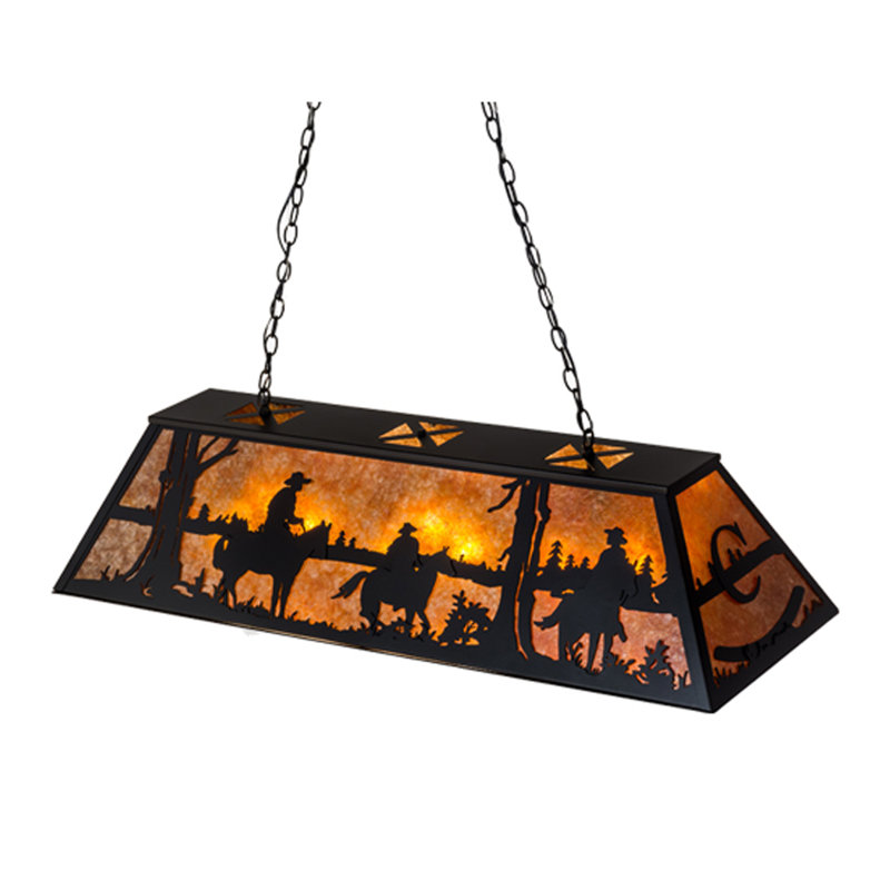 Luminaire suspendu 9 lumières Rockin C Ranch