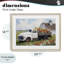 Camionnette blanche à motif floral sous verre, par Kim Allen-571175124-571175147