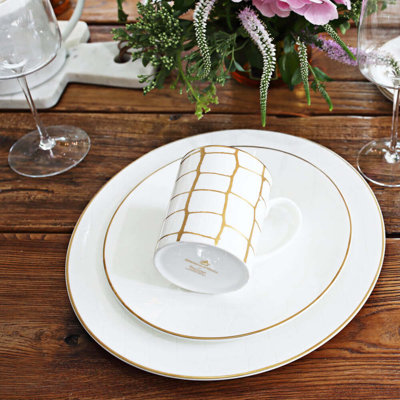 Alligator Bone China Dinner Plate