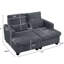 Fauteuil lounge en velours côtelé moelleux, gain de place, avec siège modulable et dossier réglable, idéal pour se détendre en appartement. Profondeur : 151,4 cm, hauteur : 92,6 cm. Convient pour la chambre ou le bureau. Poids : 62,4 kg. Largeur : 126,7 cm.