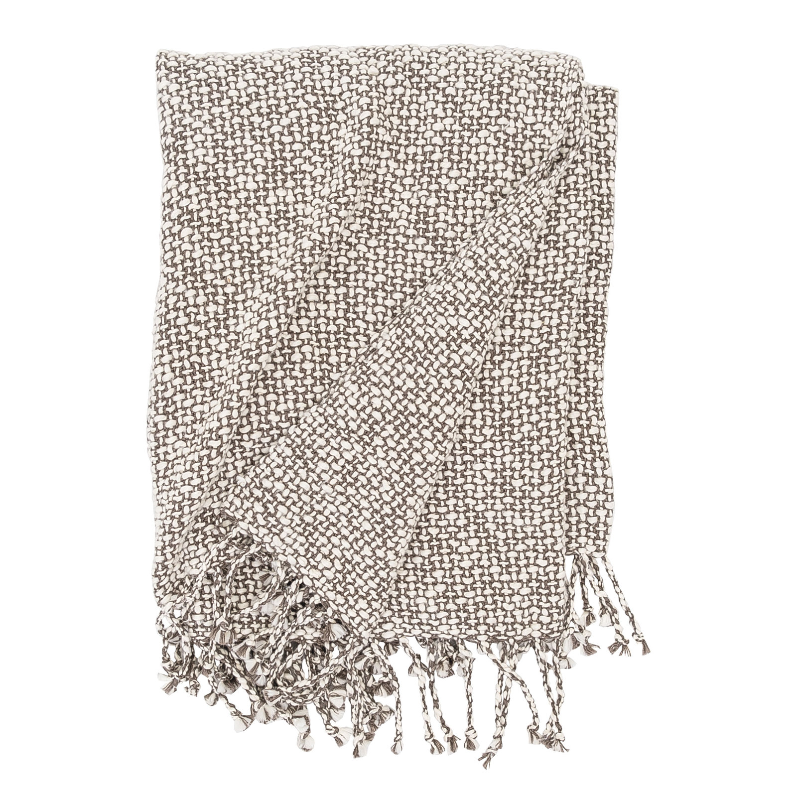 McKellen Cotton Throw Blanket, Fawn