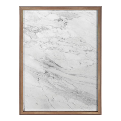 Verre imprimé encadrée gris marbre Mercer41 Blake par le Creative Bunch studio 18X24 doré