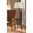 57" Round Sofa Side Table W/ Lamp And Power Station (1.56/9.9)