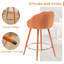Bannan Upholstered Counter Stool with Metal Frame-2138654401