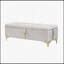 Ensemble de chambre à coucher 2 pièces avec lit plateforme tapissier, rangement hydraulique et repose-pieds-1560050924