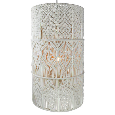 1 - Light White Shaded Pendant