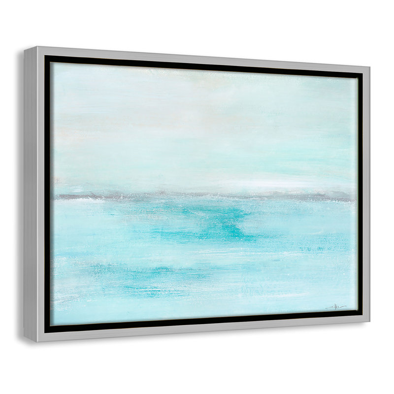 A Distant Whisper - Cadre flottant, reproduction d'art sur toile, Cadre argenté, H 18 po x l 24 po x P 2 po