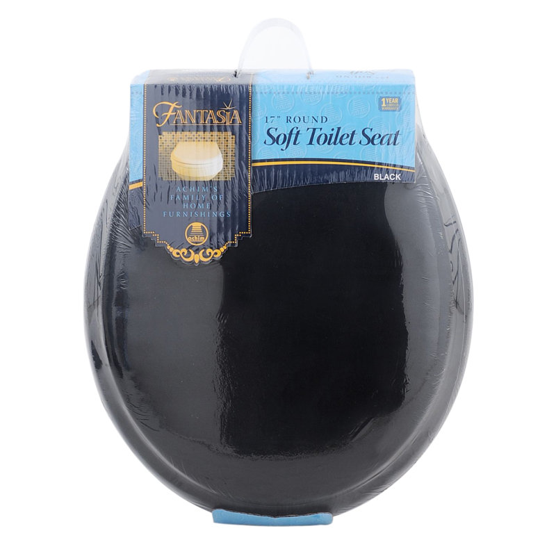 Siège de toilette rond Fantasia, Noir