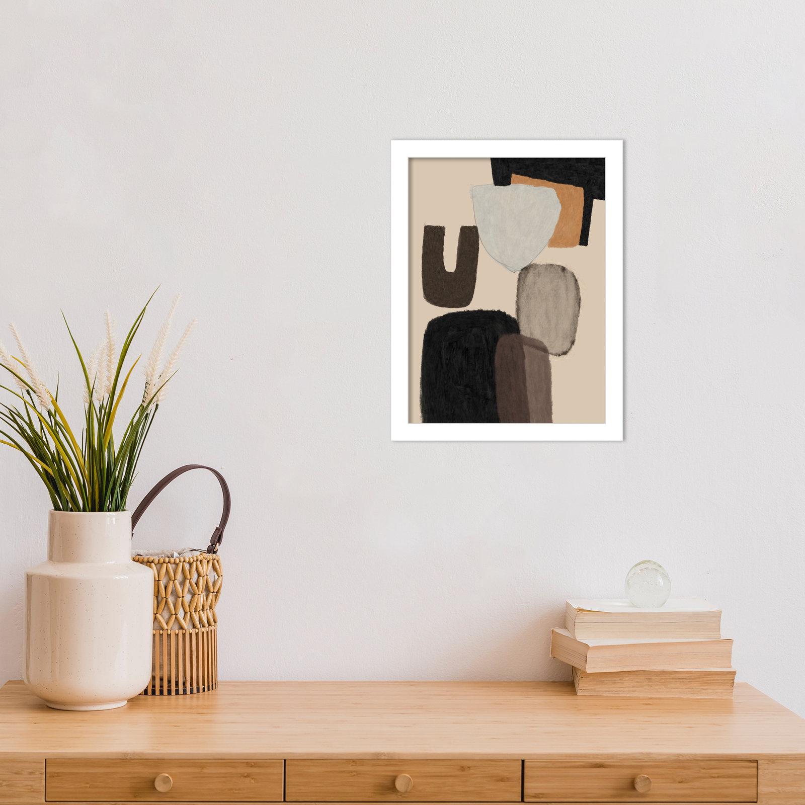 Everywhere Print by Dan Hobday, White, 13" H x 10" W
