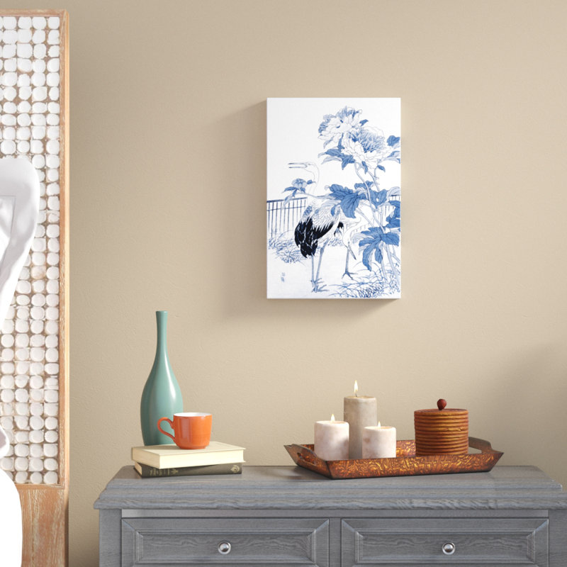 'Asian Garden I' - Painting Print, 46cm H x 30cm W, Wrapped Canvas