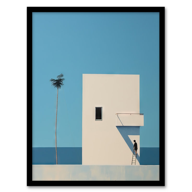 Melster Single Palm Tree by Amy Denver - Single Picture Frame Print