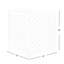 Écran d'intimité 3 panneaux AC, couverture de clôture en bois massif pour climatiseur, l 32 po x H 38 po-125767078
