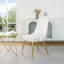 Chaise d'appoint rembourrée en velours-465854139