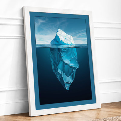 Iceberg Below Coastal - Framed Print