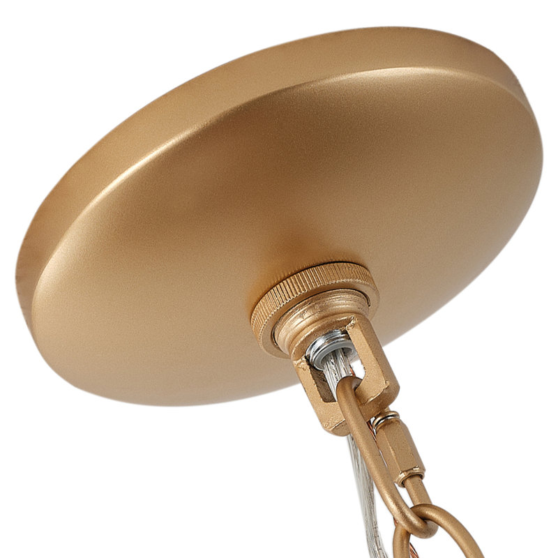 4-black gold adjustable iron pendant light