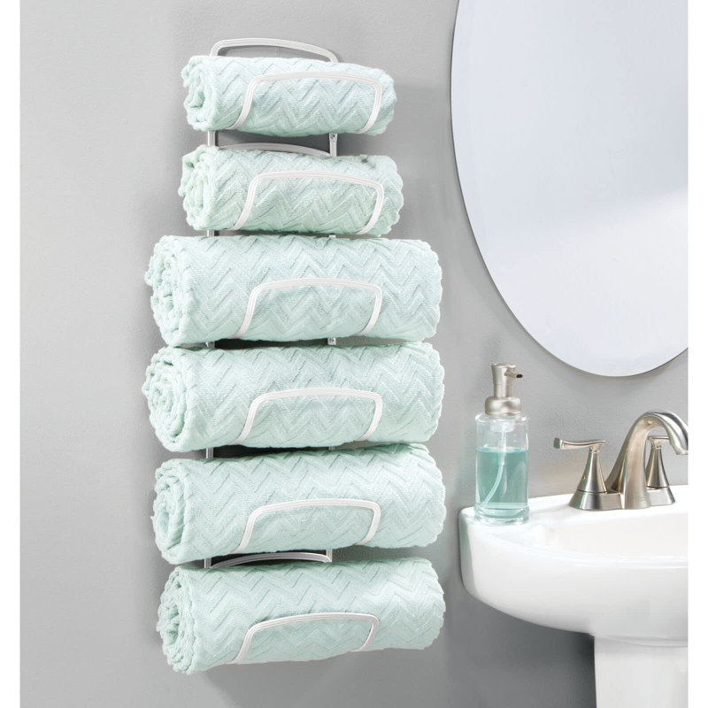 Wall Towel Rack, White