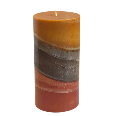 Bazalduan Caramel Apple Scented Pillar Candle