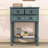 Draga Retro Narrow Console Table with Storage Drawers and Shelf for Living Room-663937339