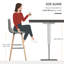 Clarendon Counter Stool with Solid Wood Frame