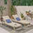 Acacia Wood Chaise Lounge( Set Of 2 )-2018698898-2018698897