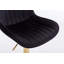 Ensemble de 2 tabourets de bar pivotants avec repose-pieds et base chromés-106865621