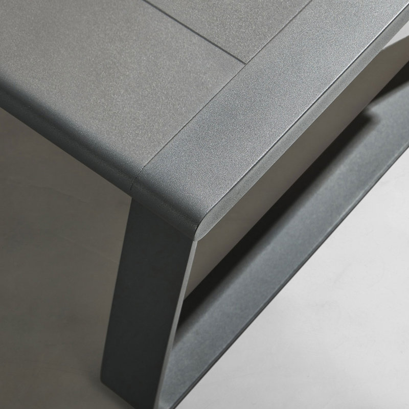 Ensemble de conversation d'extérieur à 5 places Denea avec structure en aluminium thermolaqué
