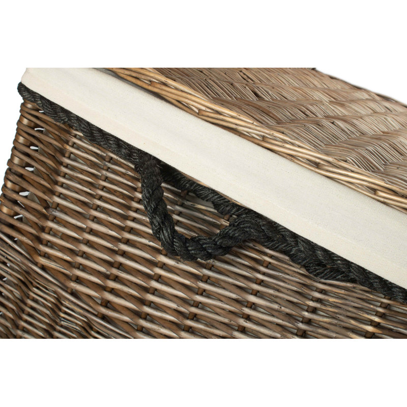 Keven Wicker Storage Hamper with Lining