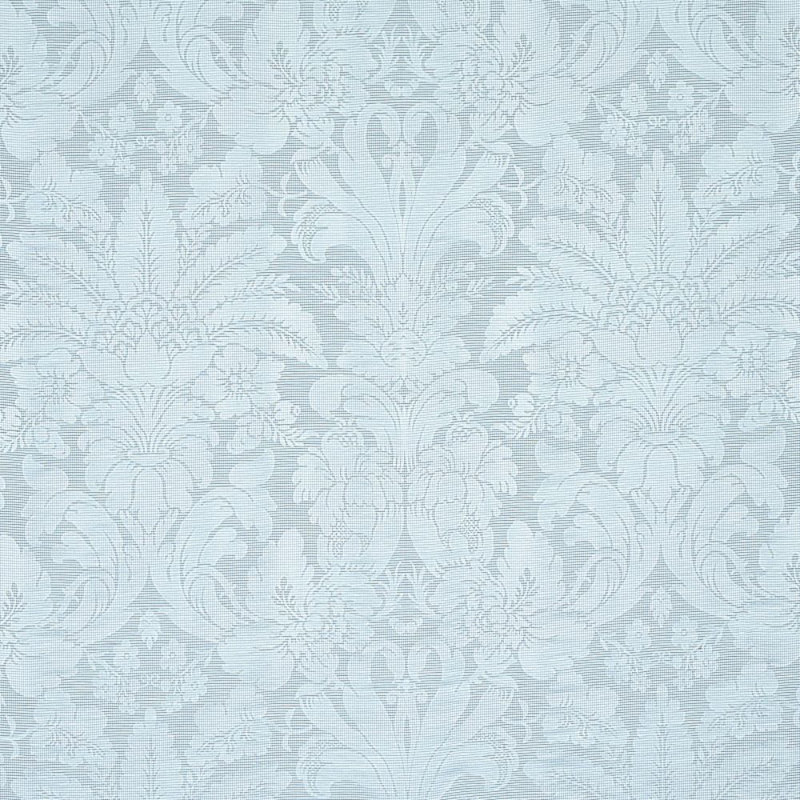 Tissu damassé en lin / soie Colette, Chambray