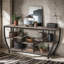 Console industrielle 70,9 "avec tablettes de rangement, canapé d'entrée long pour le couloir-1030866867-1030866876