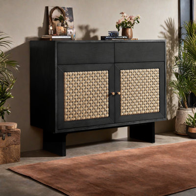 Modern Solid Wood Storage Cabinet