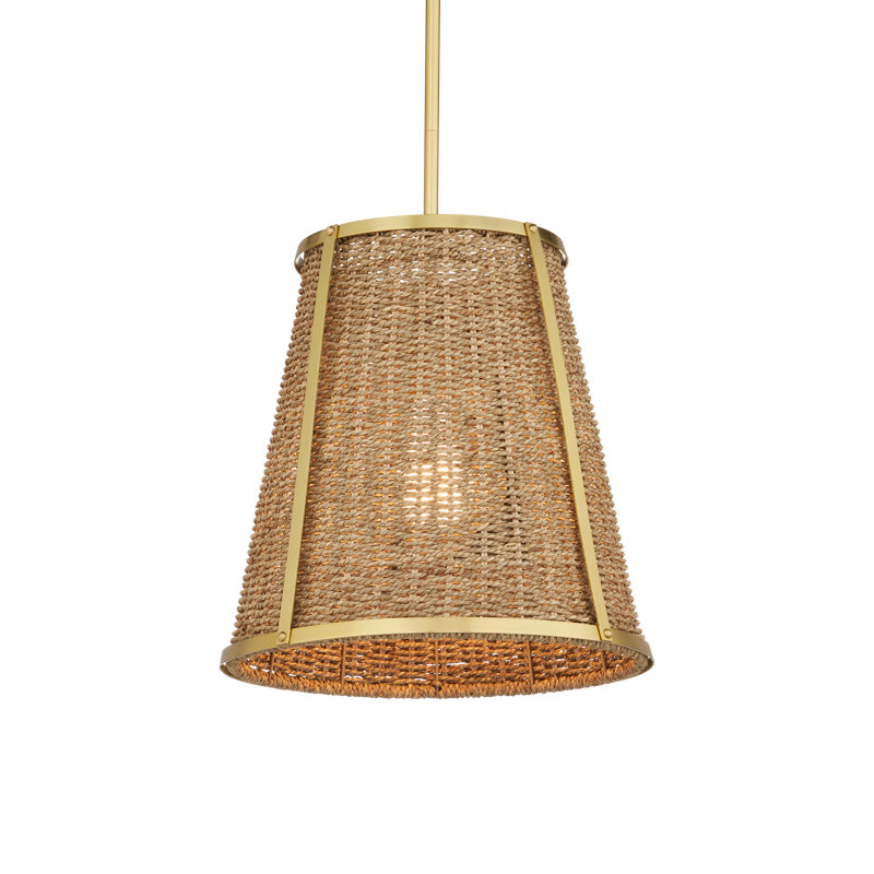 Petit luminaire suspendu Deauville, H 19 po x l 14 po x P 14 po