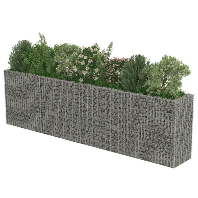 Metal Raised Garden Bed, 100cm H x 360cm W x 50cm D