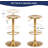 Bar Stools Set of 2, Adjustable Height Swivel Bar Stools, Metal Airlift Barstools, Backless Counter Height Bar Chairs for Kitchen Dining Room Pub Cafe-1785791066-1785791067
