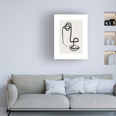 Face abstraite bolognaise No1 sur toile
