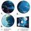 Blue Green Calming Waterfall - Lakes & Rivers Metal Wall Decor Set
