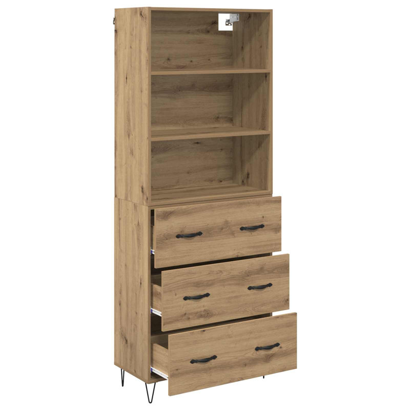 69.5 cm W Highboard, Artisan Oak