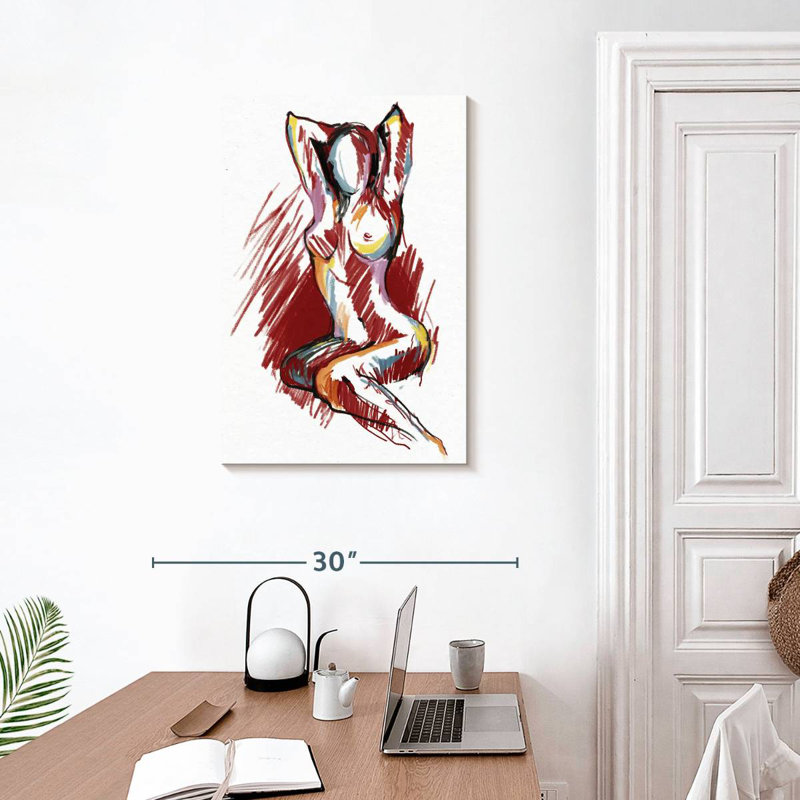 Leisha Bare Beauty, 30" H x 20" W