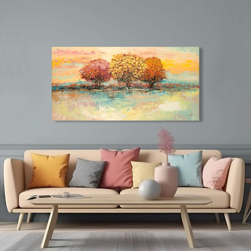 Morning In The Clearing by Luigi Florio - Wrapped Canvas Print, 35cm H x 70cm W x 4cm D