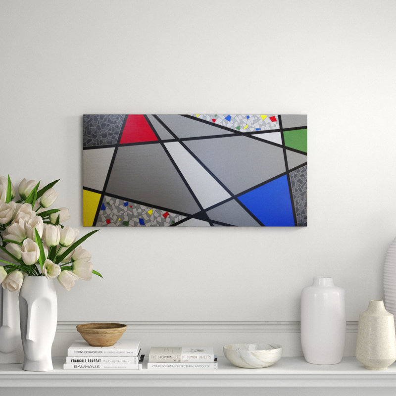 Mosaic Color Grid Periphery Painting by Eddie Bruckner