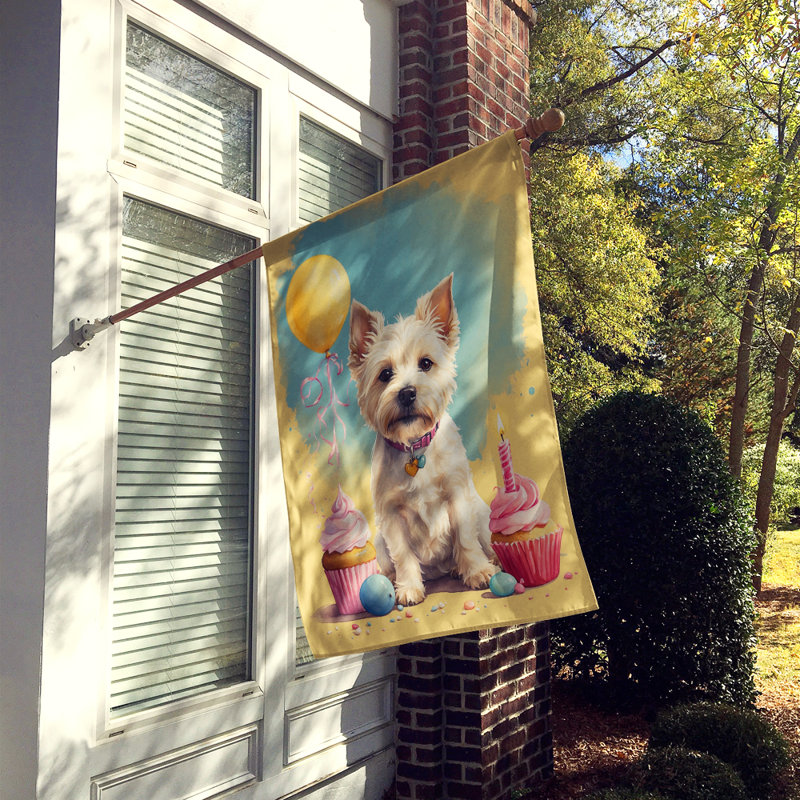 Drapeau «Happy Birthday House», Westie
