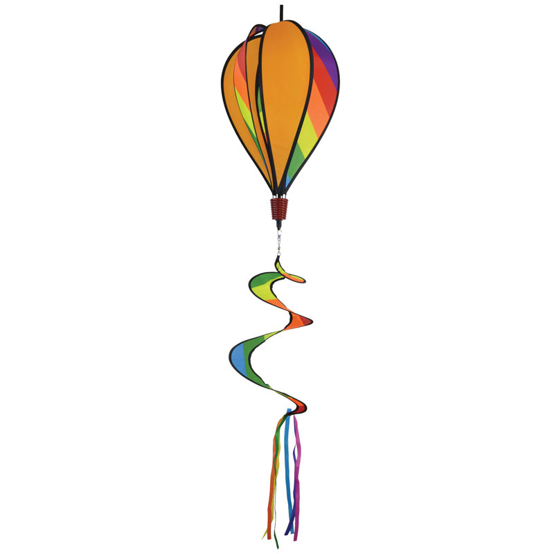 Rainbow Striped Hot Air Balloon