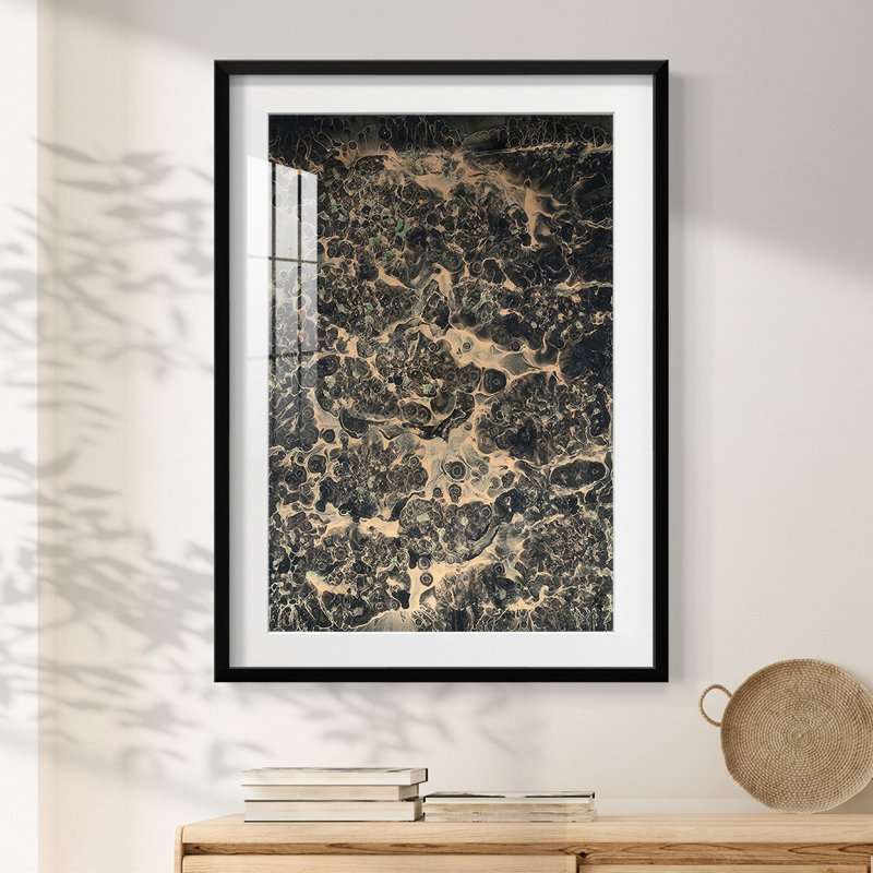 Printed Celestial Odyssey III -Framed Print, 28.5" H x 20.5" W, Black