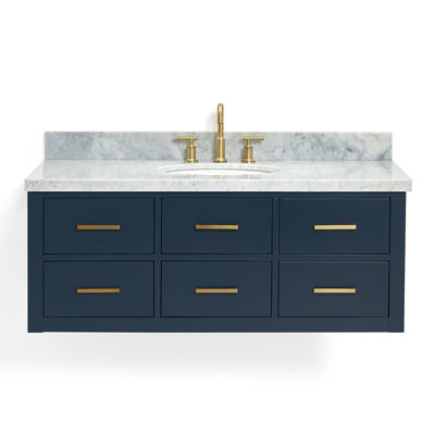 Ensemble de meuble-lavabo mural simple 49 po Macmullin