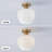 Single Light Frosted Glass Semi Flush Mount-503852212-503852209