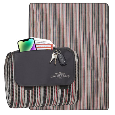 Couverture de pique-nique à rayures Saddle Stripe