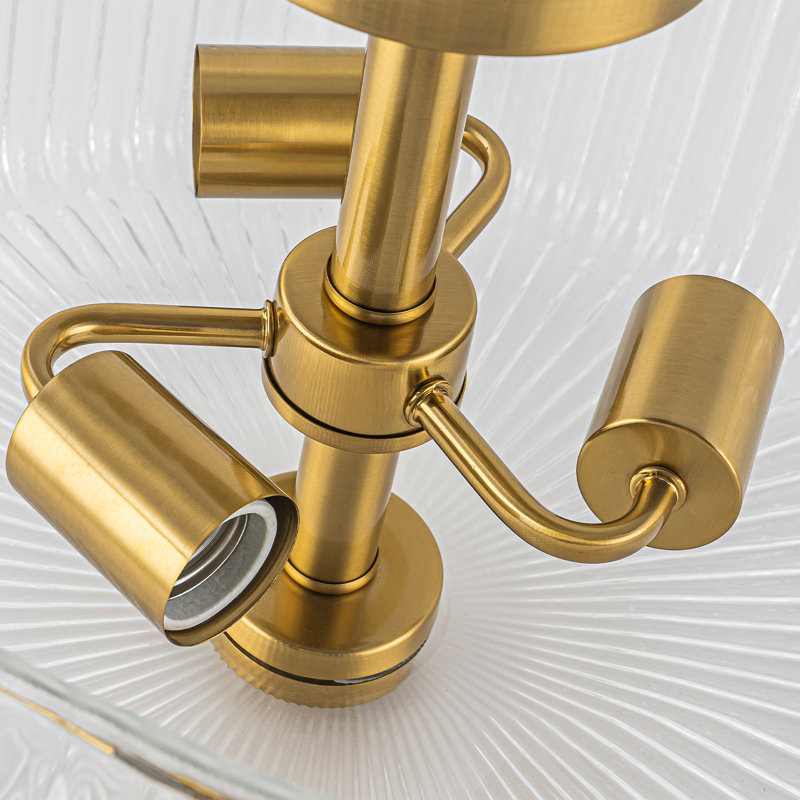 Glass Semi Flush Mount